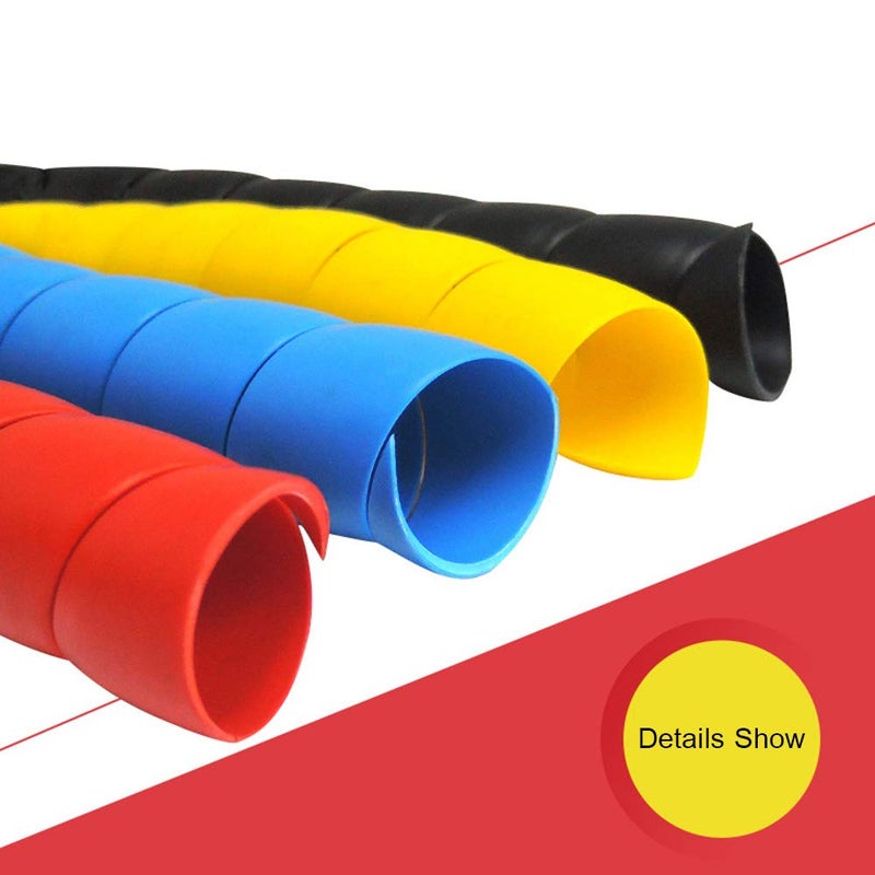 FUNZON Dog and Cat Cord Protector 32.8ft Wire Protector Sleeve Covers for Cord Protects Your Pets from Chewing Through Insulated Cables 5 PCS/Pack 32.8ft in Total 10mm Width by FUNZON - Image 3